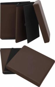 vidaXL vidaXL Składane stołki ze schowkiem, 2 szt., brązowe, PVC 6