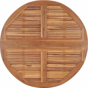 vidaXL vidaXL Składany stół ogrodowy, 110x75 cm, lite drewno tekowe 4