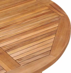 vidaXL vidaXL Składany stół ogrodowy, 110x75 cm, lite drewno tekowe 5