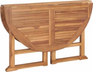 vidaXL vidaXL Składany stół ogrodowy, 110x75 cm, lite drewno tekowe 6
