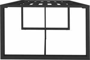 vidaXL vidaXL Stół ogrodowy, antracytowy, 120x60x66 cm, aluminium 4