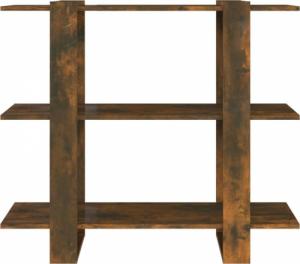 vidaXL vidaXL Regał na książki/przegroda, przydymiony dąb, 100x30x87 cm 5