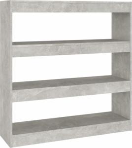 vidaXL Regał na książki/przegroda, szarość betonu, 100x30x103 cm 2