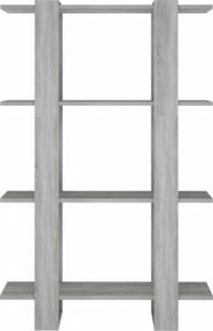vidaXL vidaXL Regał na książki/przegroda, szary dąb sonoma, 80x30x123,5 cm 5