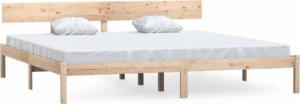 vidaXL vidaXL Rama łóżka, lite drewno sosnowe, 200 x 200 cm 2