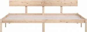 vidaXL vidaXL Rama łóżka, lite drewno sosnowe, 200 x 200 cm 4