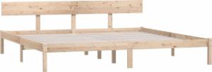 vidaXL vidaXL Rama łóżka, lite drewno sosnowe, 180x200 cm 3
