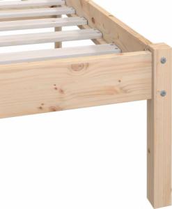 vidaXL vidaXL Rama łóżka, lite drewno sosnowe, 180x200 cm 7