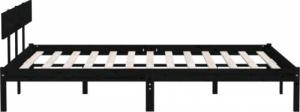 vidaXL 810166 Bed Frame Black Solid Wood Pine 180x200 cm 6FT Super King 5