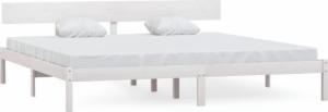 vidaXL 810163 Bed Frame White Solid Wood Pine 180x200 cm 6FT Super King 2