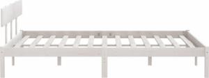 vidaXL 810163 Bed Frame White Solid Wood Pine 180x200 cm 6FT Super King 5
