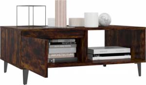 vidaXL Stolik kawowy, przydymiony dąb, 90x60x35 cm, płyta wiórowa 4