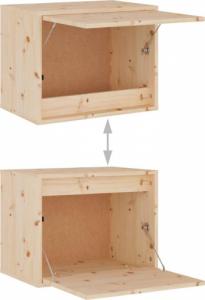 vidaXL vidaXL Szafki pod TV, 3 szt., lite drewno sosnowe 8