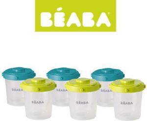 Beaba Pojemnik hermetyczny Clip zielony 6x200ml 1