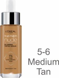 L’Oreal Paris True Match Nude - Plumping Tinted Serum - Fluid 5-6 Medium-Tan 30ml 1