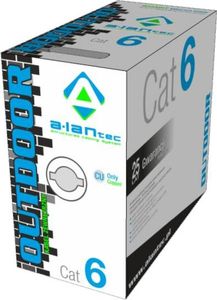 Alantec Kabel U/UTP kat.6 PE 4x2x23AWG 305m ZEWNĘTRZNY ŻELOWANY (KIU6OUTZ305) 2