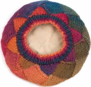 Art of Polo Beret Tęczowa przeplatanka [HANDMADE] NoSize 4