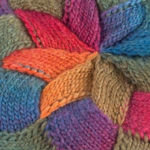 Art of Polo Beret Tęczowa przeplatanka [HANDMADE] NoSize 5