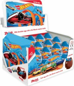 Luigi Zaini CZEKOLADOWE JAJKO NIESPODZIANKA 20G HOT WHEELS KARTON 24 SZTUKI 1