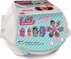 Luigi Zaini CZEKOLADOWE JAJKO NIESPODZIANKA 80G LOL! SURPRISE WYTŁACZANKA 4 SZTUKI 2