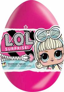 Luigi Zaini CZEKOLADOWE JAJKO NIESPODZIANKA 80G LOL! SURPRISE WYTŁACZANKA 4 SZTUKI 4