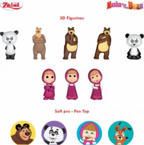 Luigi Zaini CZEKOLADOWE JAJKO NIESPODZIANKA 80G MASZA I NIEDŹWIEDŹ WYTŁACZANKA 4 SZTUKI 7