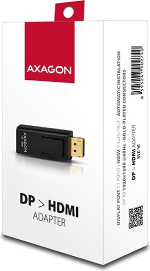 Adapter AV Axagon DisplayPort - HDMI czarny (RVD-HI) 2