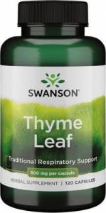 Swanson Tymianek 500 mg - Thyme Leaf (120 kaps.) Swanson 1