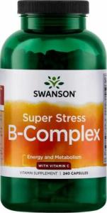 Swanson Super Stress B-Complex z Witaminą C (240 kaps.) Swanson 1