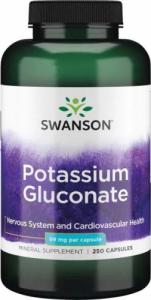 Swanson Potassium Gluconate - Glukonian Potasu 99mg (250 kaps.) Swanson 1