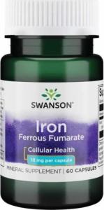 Swanson Iron Ferrous Fumarate - Żelazo /fumaran żelaza/ 18 mg (60 kaps.) Swanson 1
