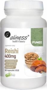 Aliness Grzyb Reishi 400 mg - ekstrakt 40% polisacharydów (90 kaps.) Aliness 1
