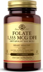 Solgar Folate - Folian L-Metylofolian - Metafolin 800 mcg (100 tabl.) Solgar 1