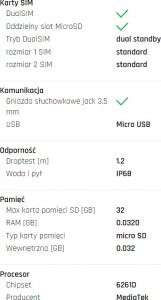 Telefon komórkowy myPhone HAMMER Bow Dual SIM Czarny Czarno-żółty 3