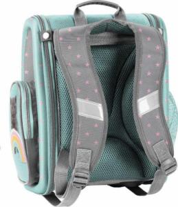 Paso Paso Zestaw szkolny, Młodzieżowy plecak, tornister + Bidon, Śniadaniówka i Piórnik z wyposażeniem z kotkiem 3