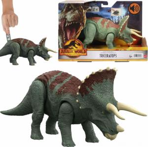 Figurka Mattel Jurassic World Dinozaur Figurka Triceratops z dźwiękiem 2