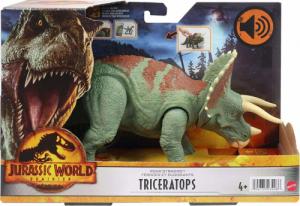 Figurka Mattel Jurassic World Dinozaur Figurka Triceratops z dźwiękiem 1