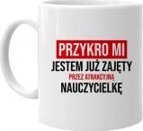 Koszulkowy Zajęty przez atrakcyjną nauczycielkę - kubek z nadrukiem 1