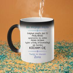 Koszulkowy Do mojego męża - magiczny kubek z nadrukiem 5