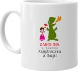 Koszulkowy Z zawodu księżniczka z bajki - kubek na prezent  produkt personalizowany 1