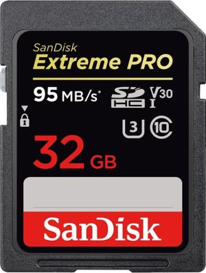 Karta SanDisk Extreme PRO SDHC 32 GB Class 10 UHS-I/U3 V30 (SDSDXXG-032G-GN4IN) 1
