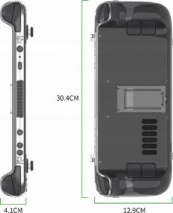 JYS Pokrowiec + Stojak Do Konsoli Steam Deck Przezroczysty Jys-sd003 5
