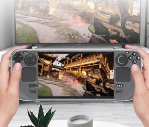 JYS Pokrowiec + Stojak Do Konsoli Steam Deck Przezroczysty Jys-sd003 7