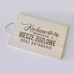Deska do krojenia Koszulkowy z rączką drewniana 3