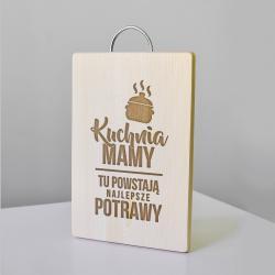 Deska do krojenia Koszulkowy z rączką drewniana 2