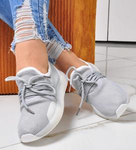 Pantofelek24 Wsuwane damskie buty sportowe Szare /E7-1 10120 S197/ 41 1