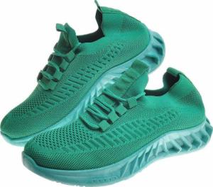 Pantofelek24 Wsuwane zielone buty sportowe /E2-3 11875 T391/ 37 5