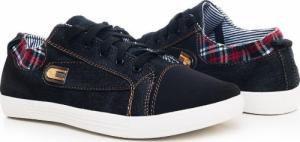 Pantofelek24 Sznurowane męskie trampki Czarne /C7-1 Ab168 T296/ 40 2