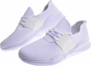 Pantofelek24 Lekkie męskie buty sportowe Białe /A10-3 11853 T294/ 41 4