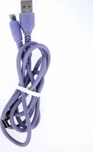 Kabel USB Techonic TelForceOne Maxlife kabel MXUC-04 USB - USB-C 1,0 m 3A fioletowy 5